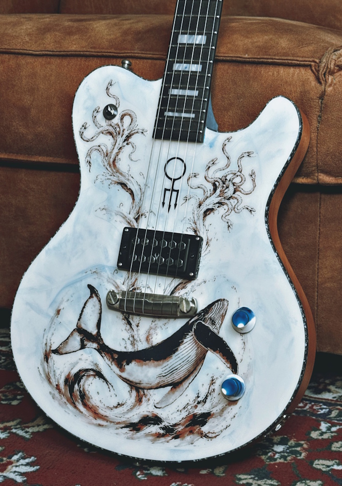 Nik Huber custom guitar by Alissa WHite-Gluz